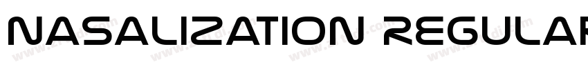 Nasalization Regular字体转换
